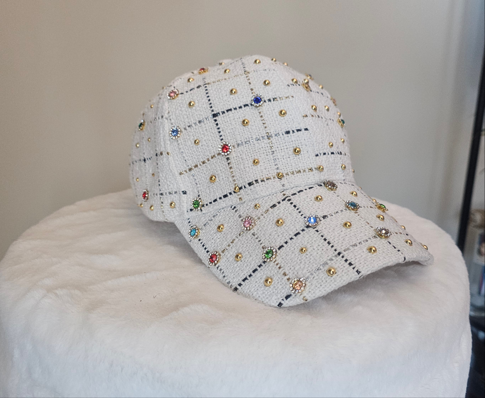 White GlitZ HatZ